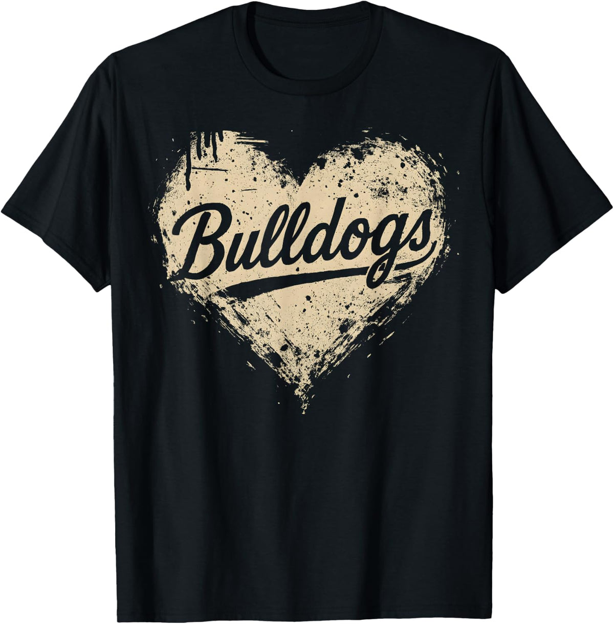 Heart Bulldogs Name Personalized Gifts for Men Kids Women T-Shirt