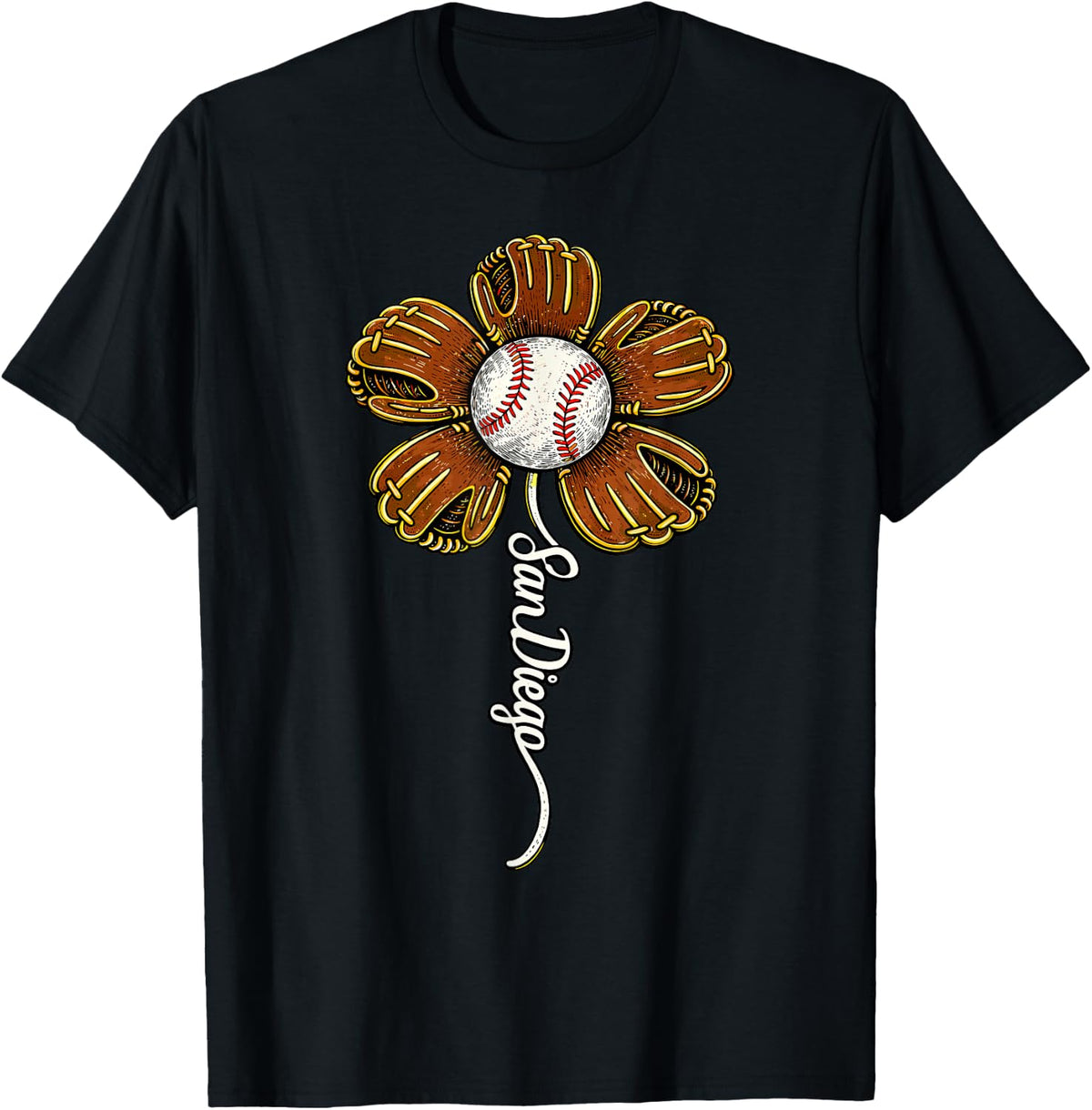 San Diego Flower for Men Women Boys Girls Kids T-Shirt