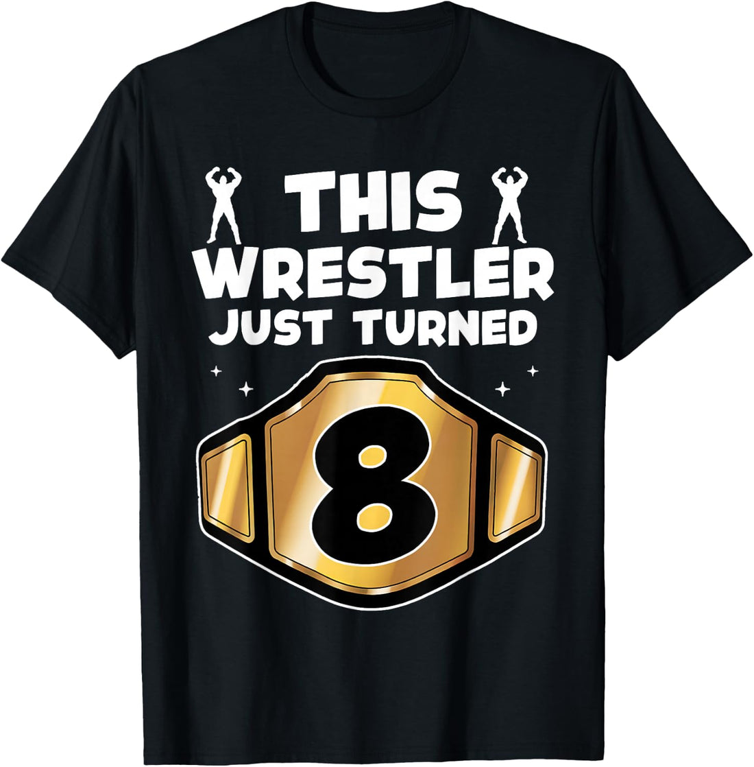 8th Wrestling Birthday This Wrestler Just Turned 8 Boys T-Shirt