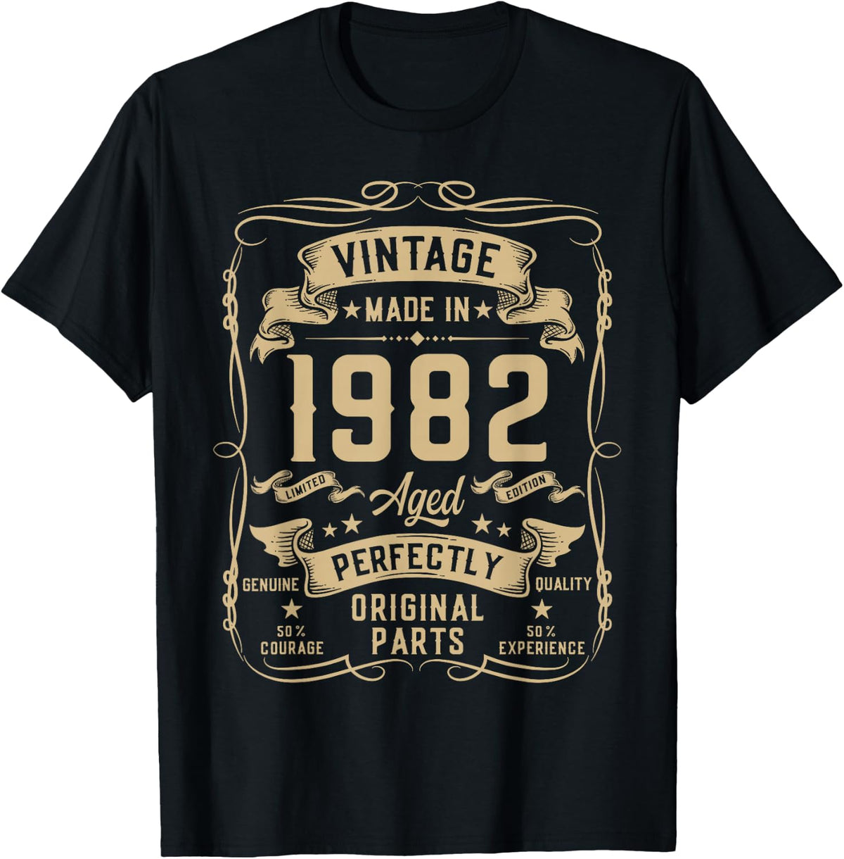 Vintage 1982 44yr 44th Birthday Gifts for Men 44 Years Old T-Shirt