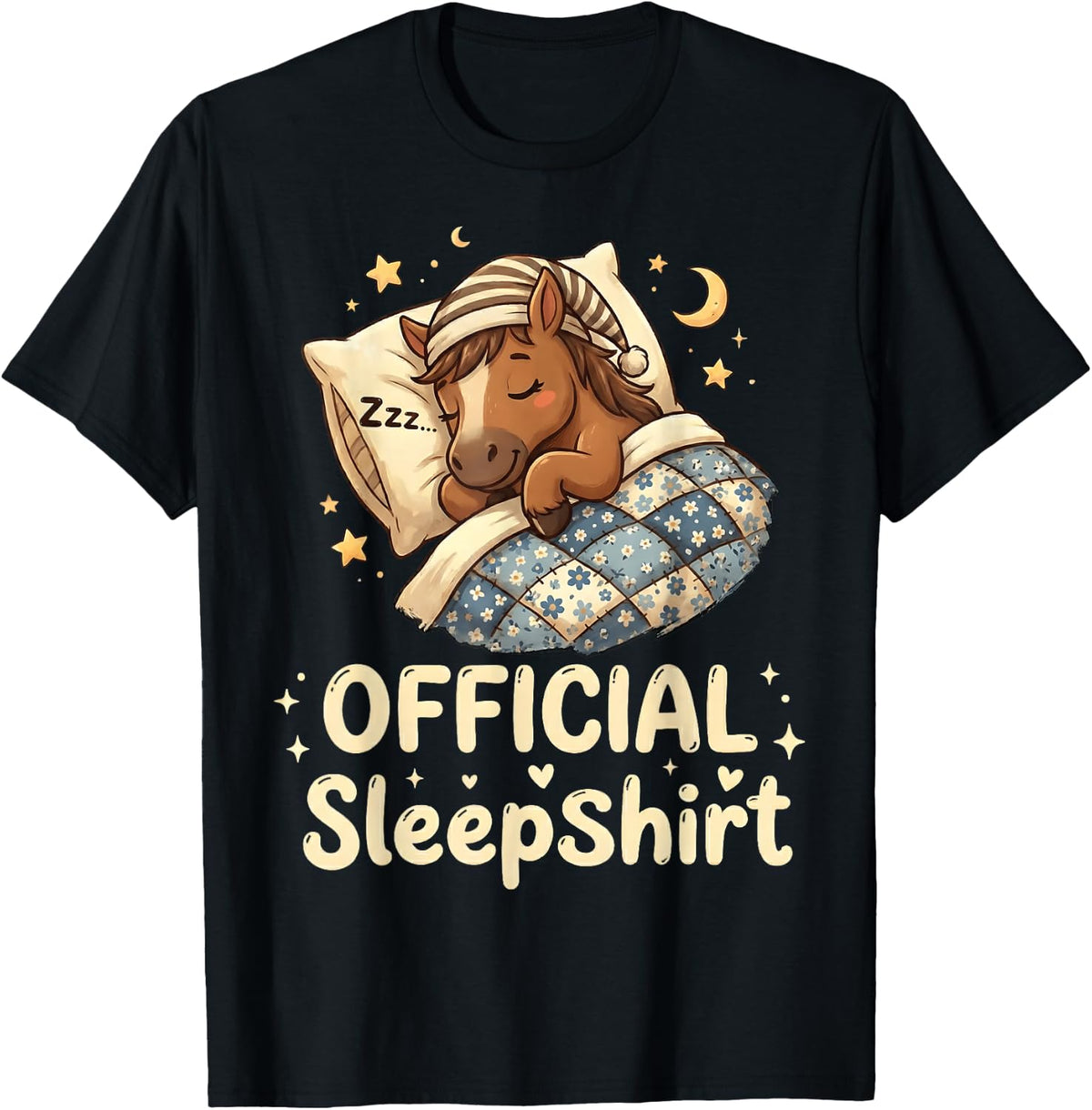 Sleeping Horse Official Sleepshirt Sleepwear Pajama Bedtime T-Shirt