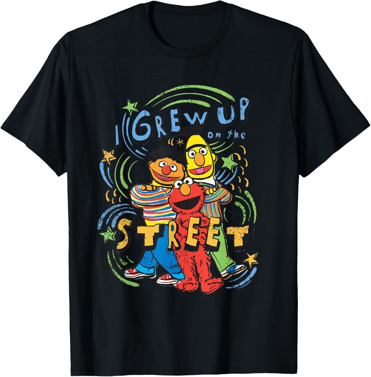 Sesame Street I Grew Up on the Street T-Shirt