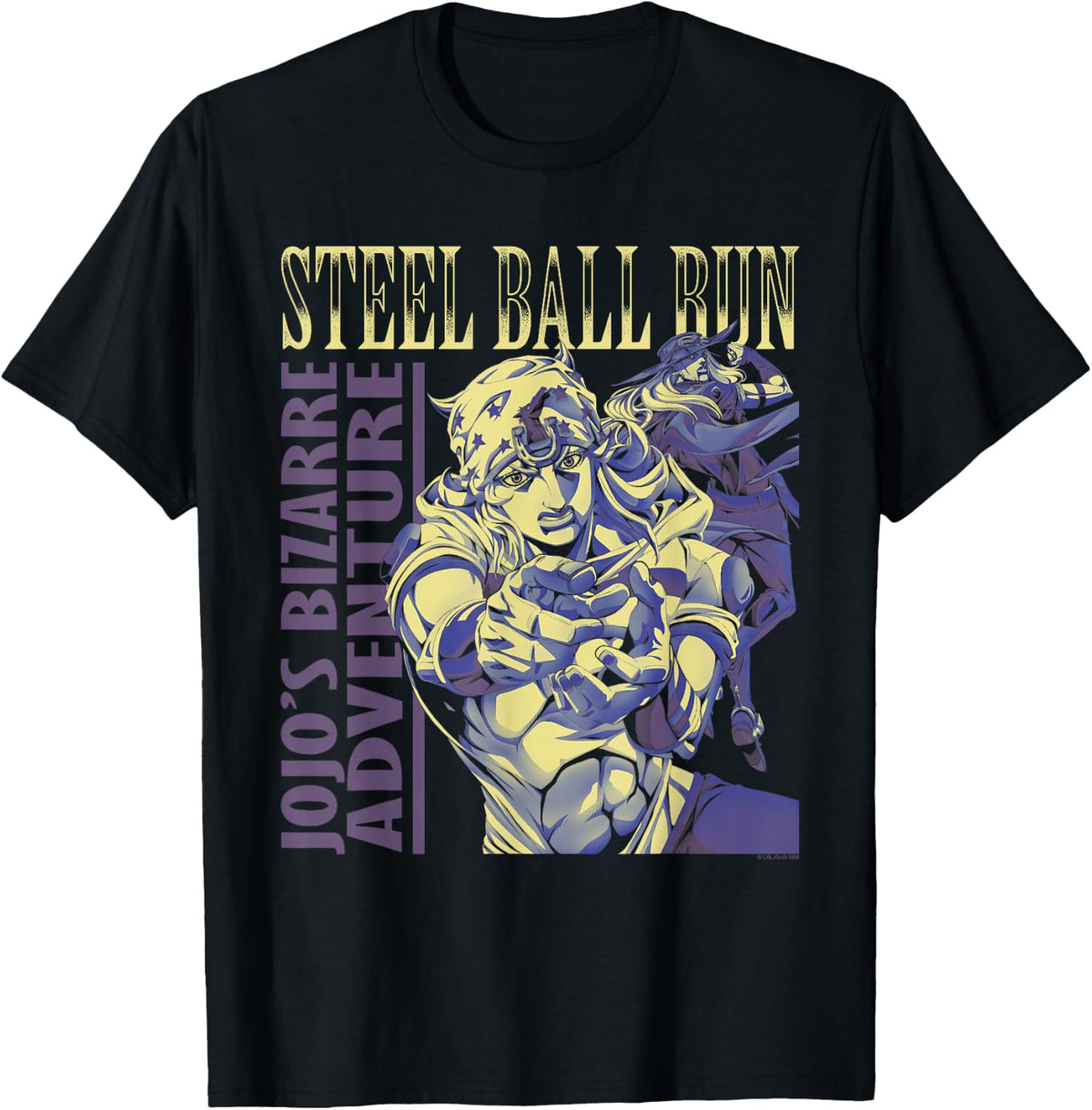 Steel Ball Run Johnny and Gyro Horse Racing Anime T-Shirt