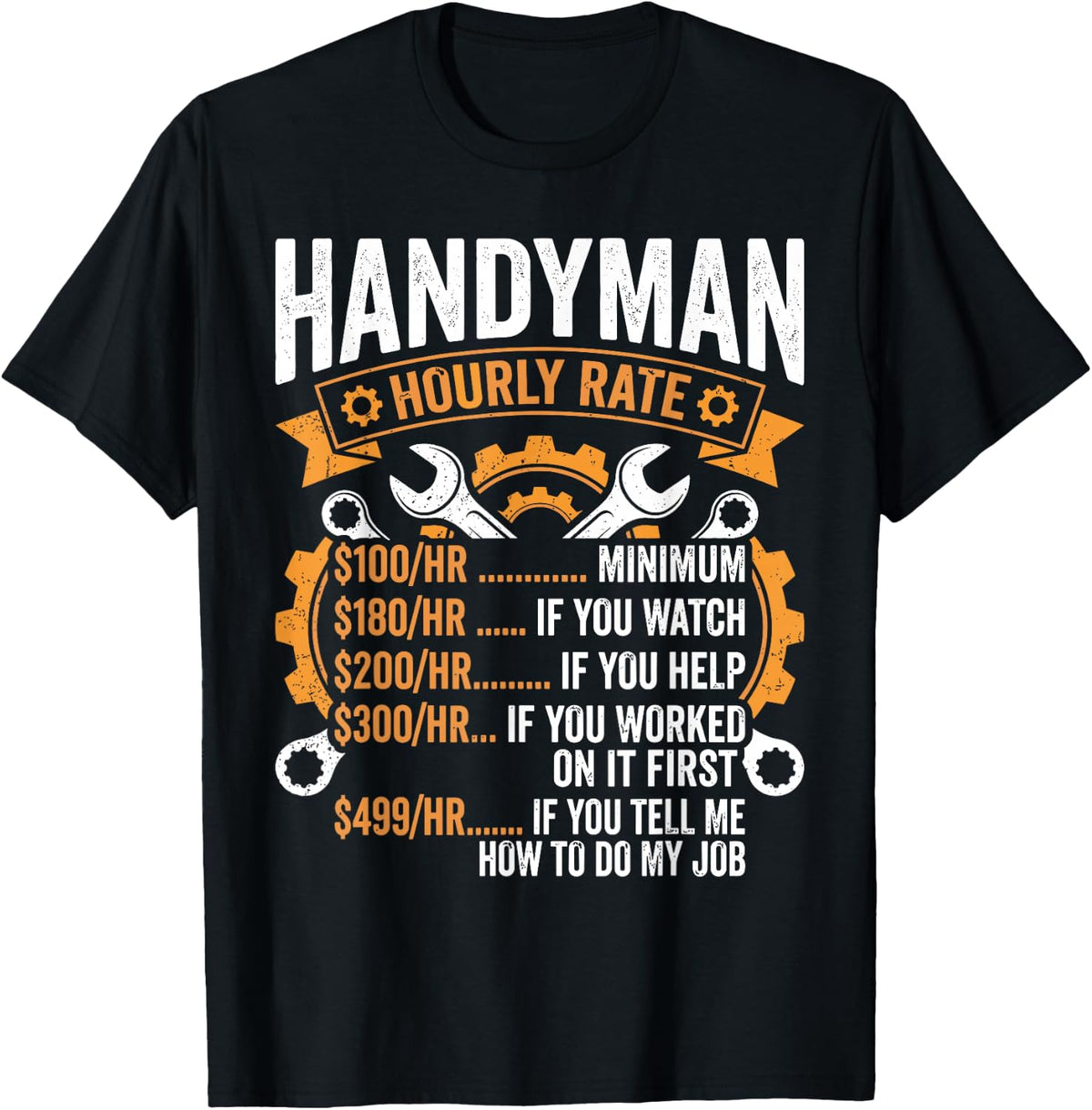 Funny Handyman Art for Men Boys Dad Mr Fix It Handyman T-Shirt