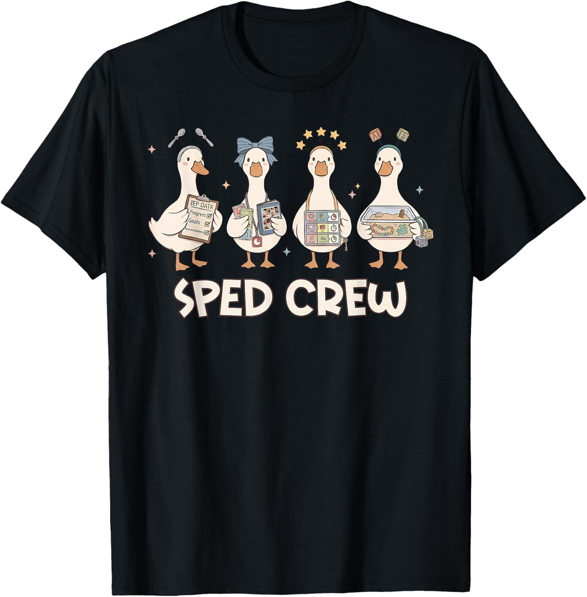 SPED Crew Silly Goose Special Education Teacher Ed Team T-Shirt