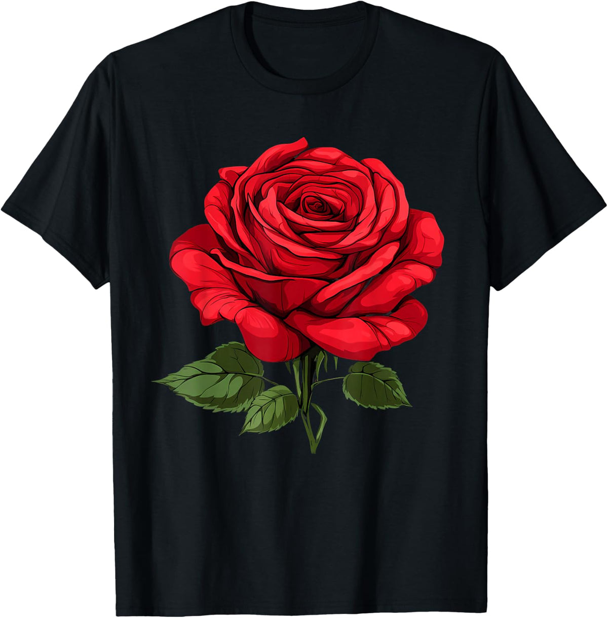 Red Rose Flower Botanist Garden Flower Red Rose T-Shirt