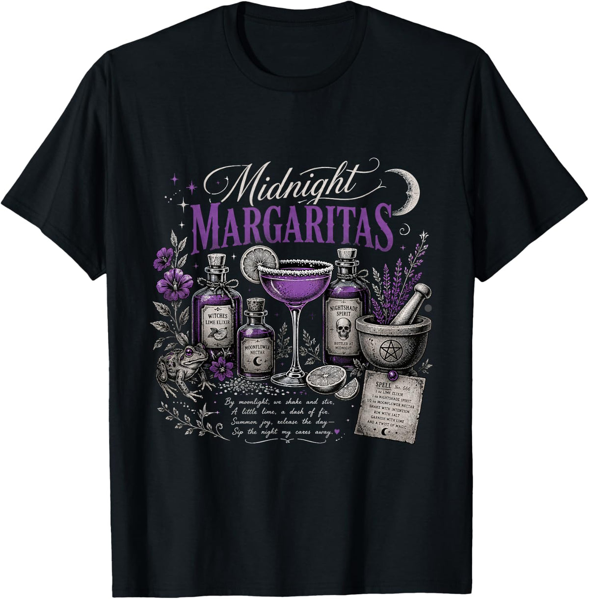 Margaritas Witchy Spell Magic Cocktail T-Shirt