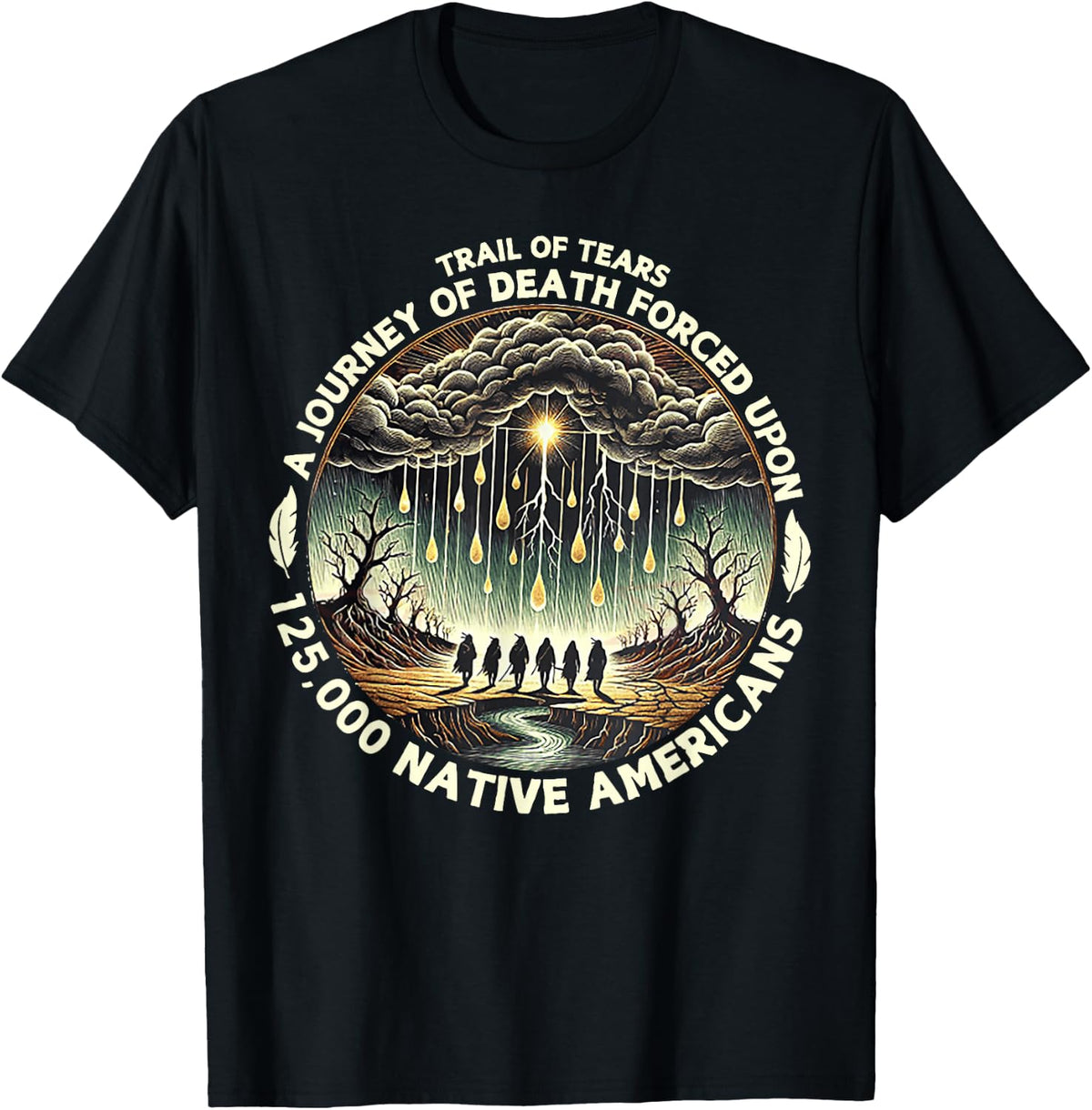 Trail of Tears A Journey of Death Forced Upon 125,000 Native T-Shirt
