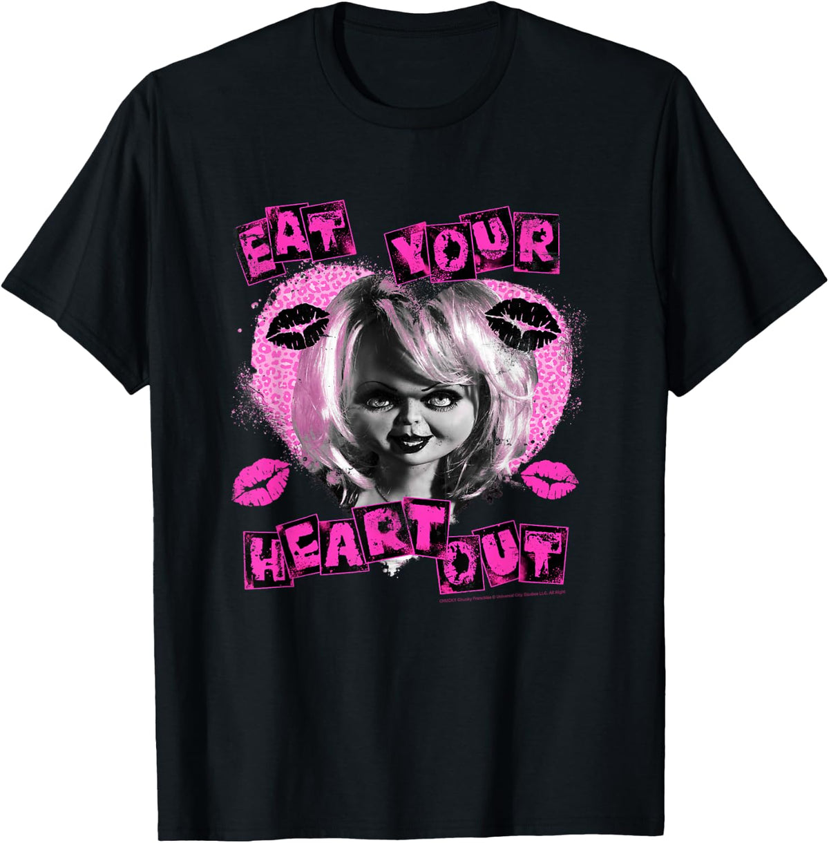 Child's Play Chucky Eat Valentine's Day Your Heart Out Tiffany Retro Logo T-Shirt