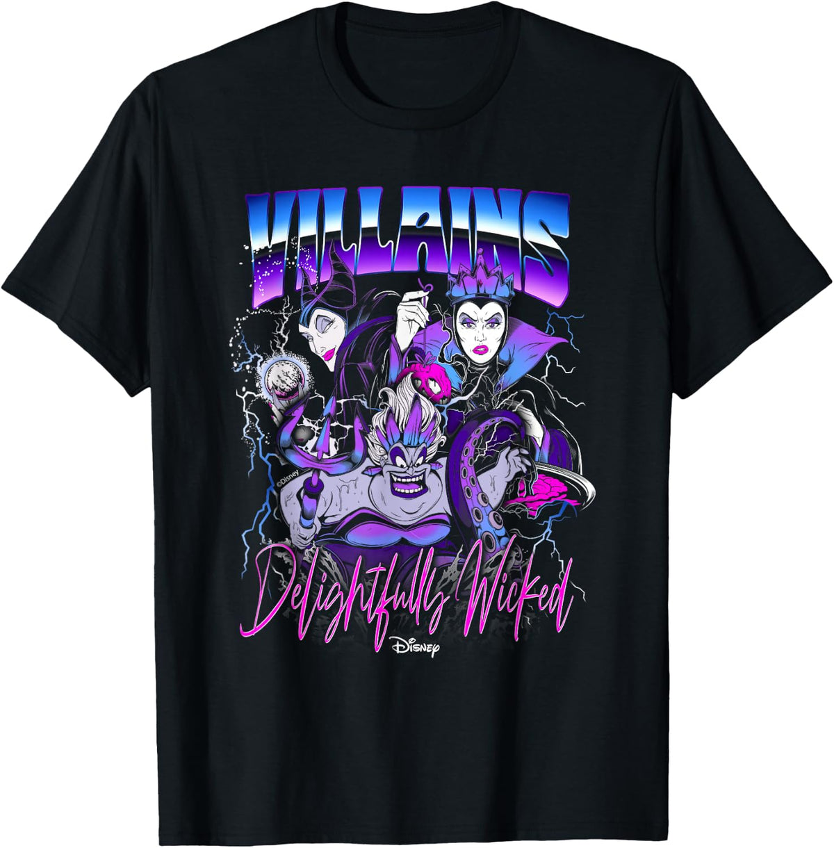 Disney Villains Delightfully Wicked Retro T-Shirt