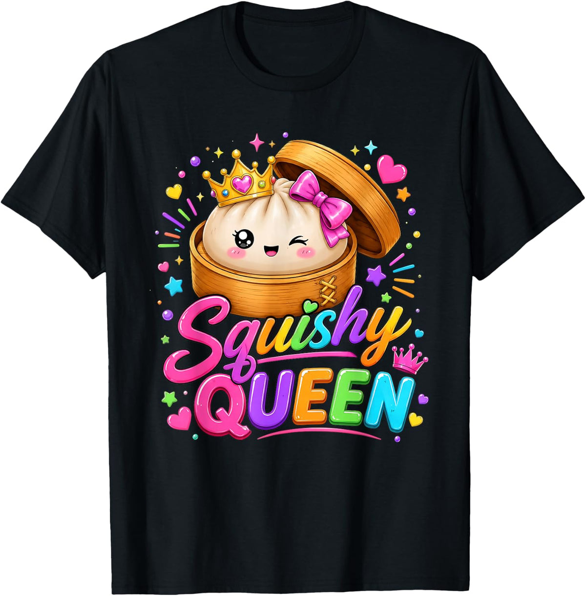 Squishy Queen Pastel Anime Birthday Girl T-Shirt