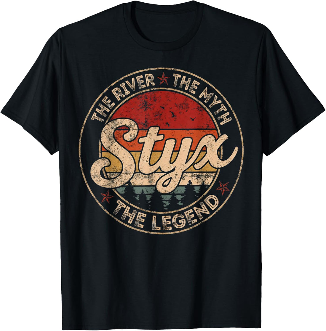 Vintage The River The Myth Styx Legends Gifts for Men Women T-Shirt