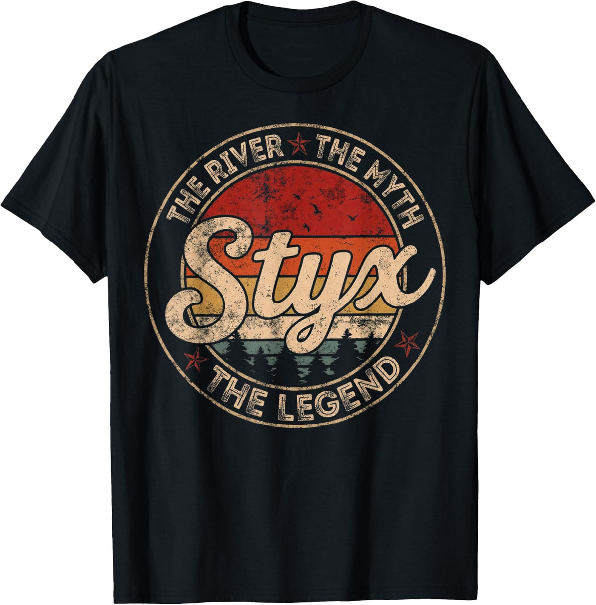 Vintage The River The Myth Styx Legends Gifts for Men Women T-Shirt