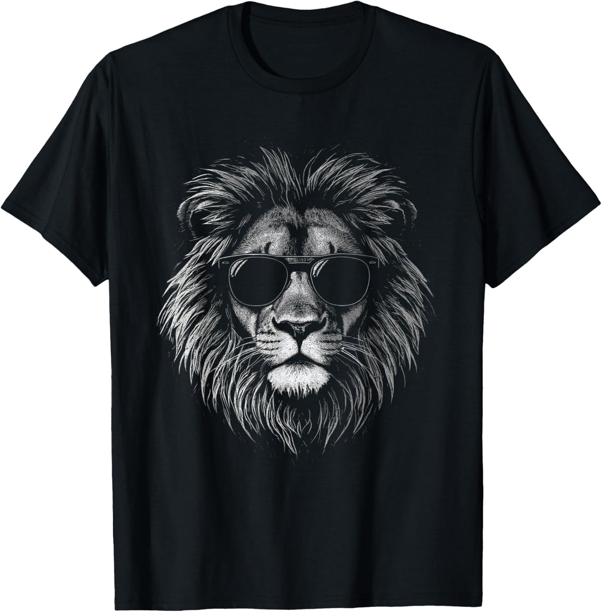 Lion with Sunglasses Lion Graphic Men Women Kids Boys Girls T-Shirt