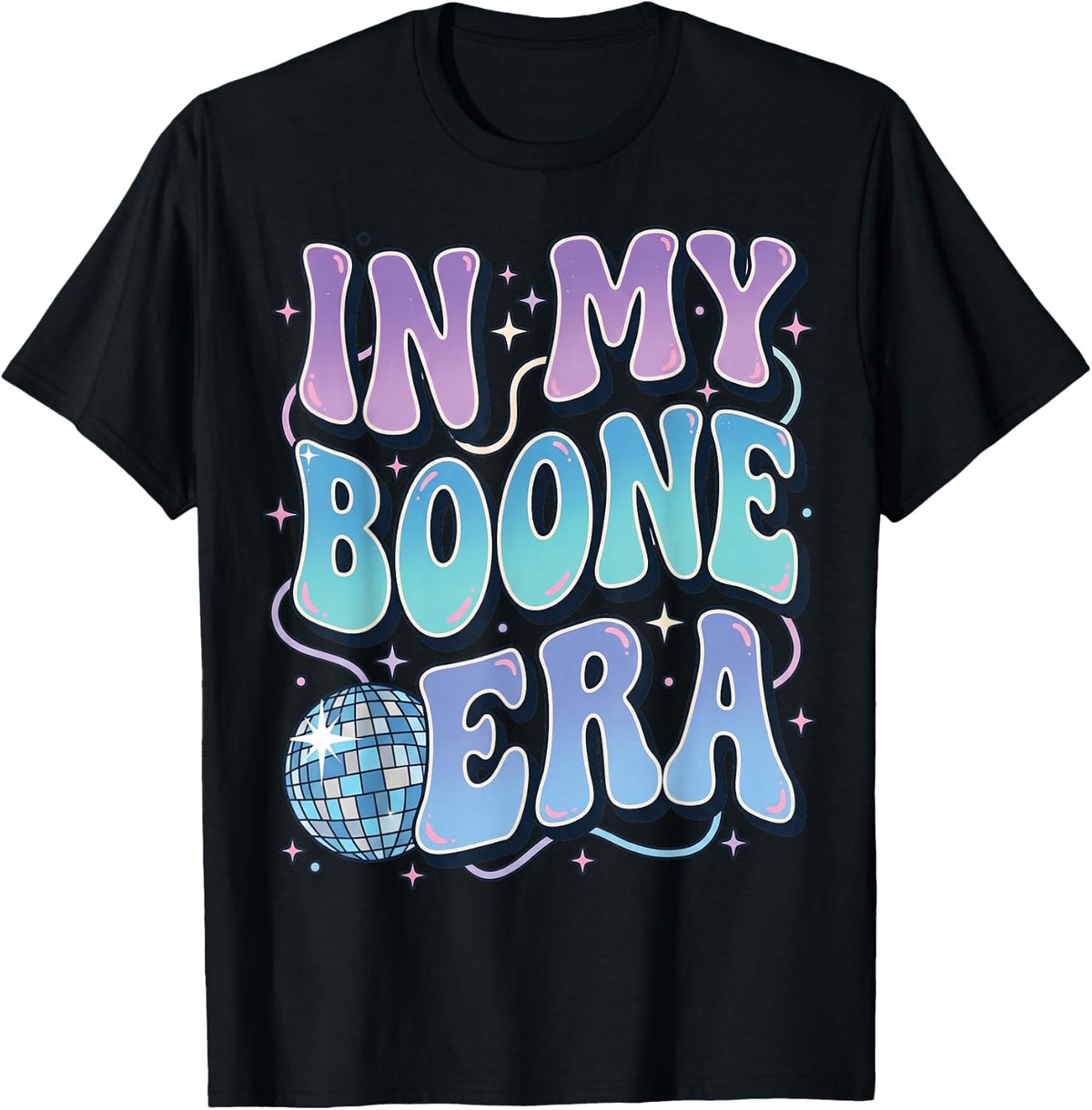 in My Boone Era Funny Boone Heart Men Women Kids Groovy T-Shirt