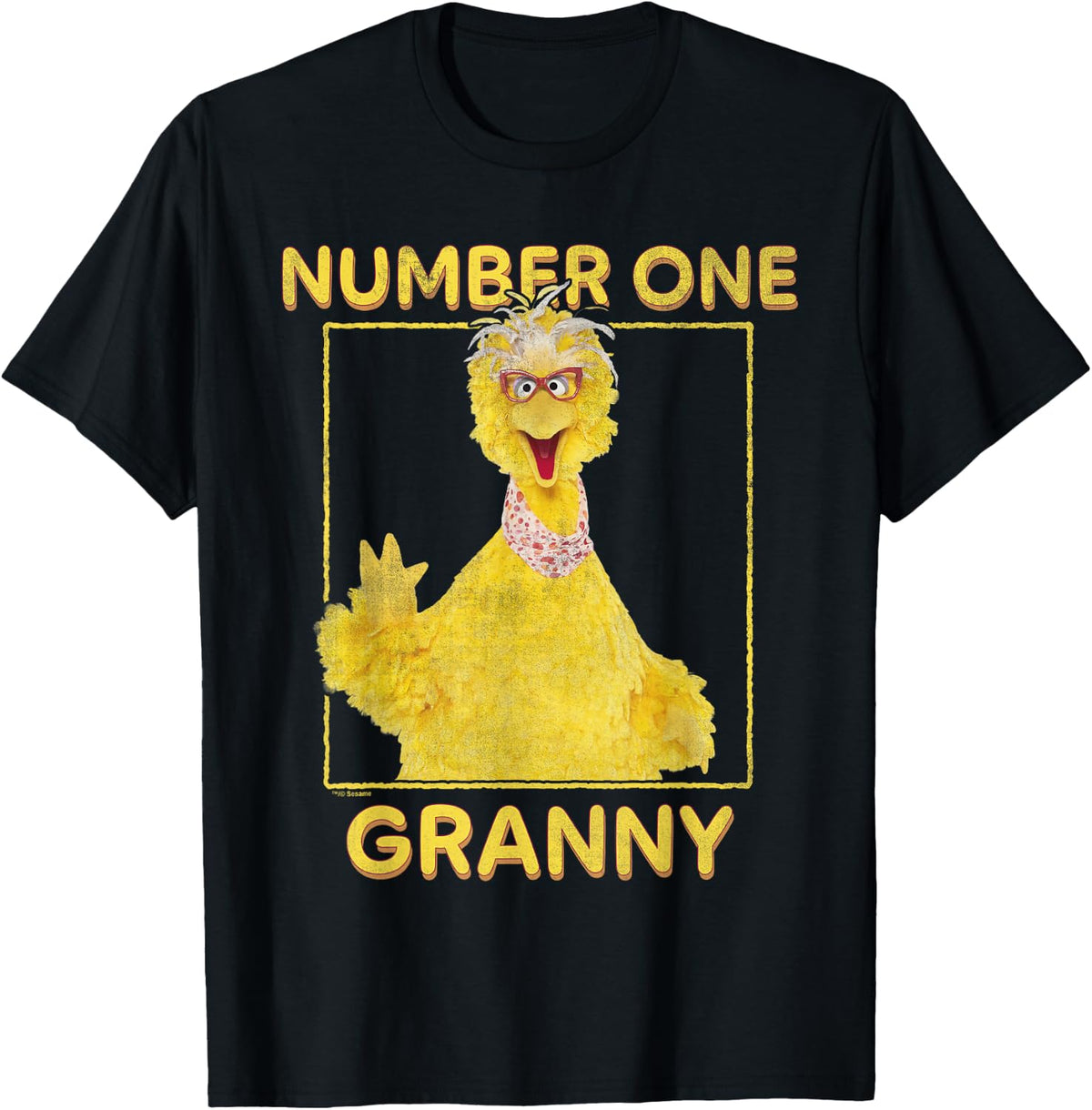 Sesame Street Mother's Day Big Bird Number One Granny T-Shirt