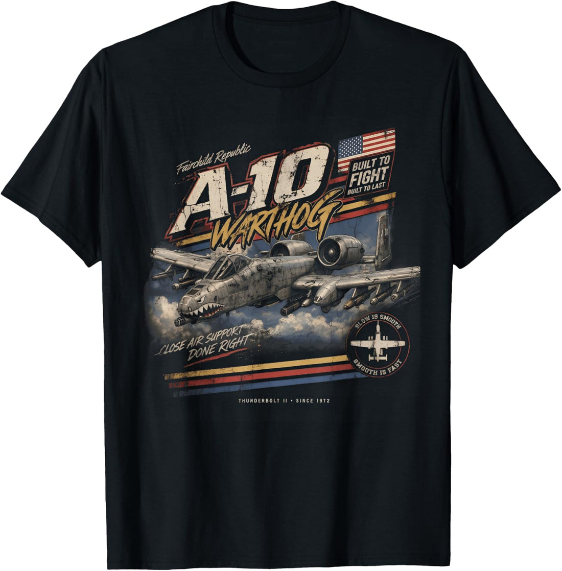 A-10 Warthog Vintage/Retro Collectable Design T-Shirt