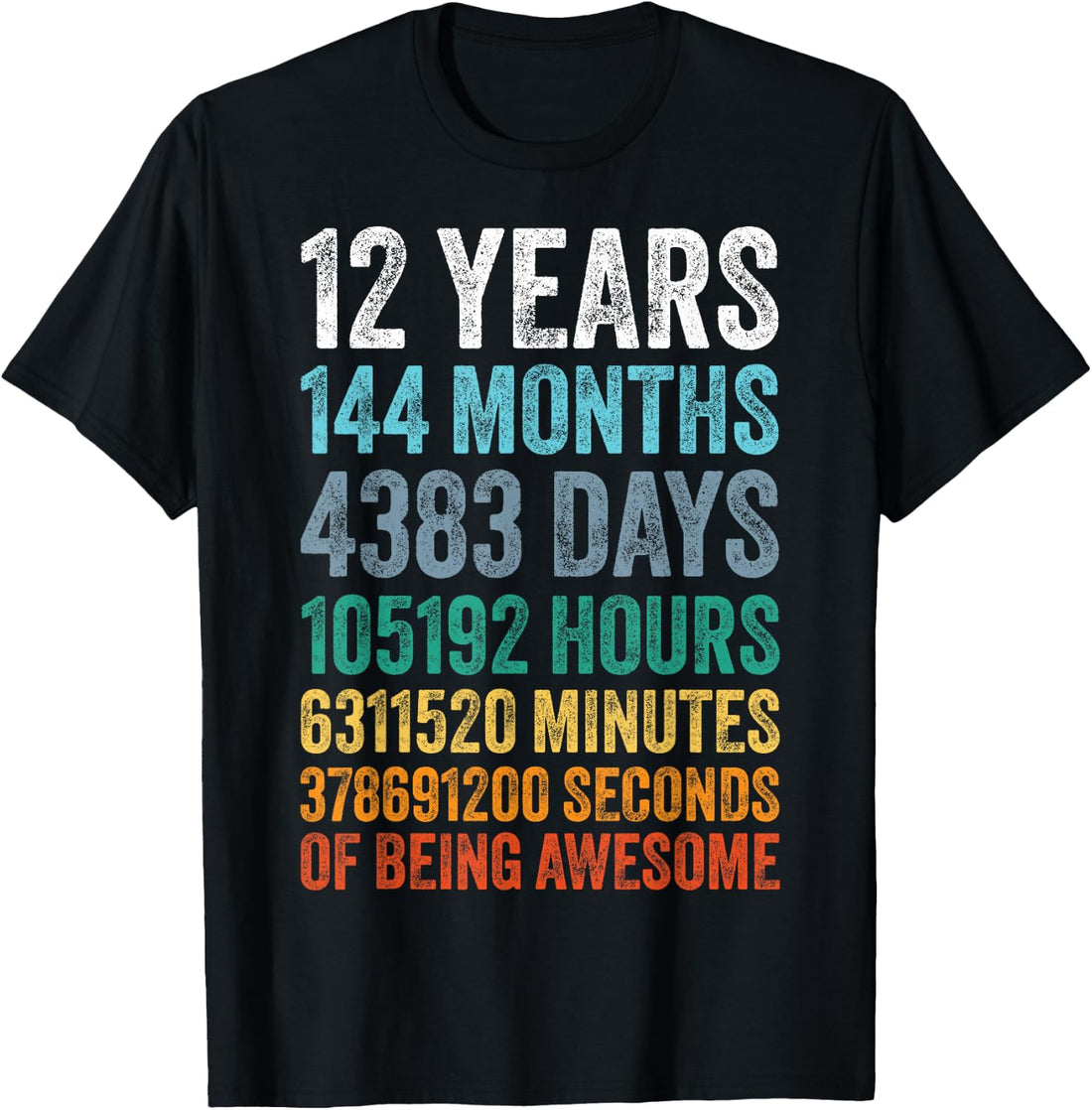 12 Year Old Bday Decorations Son Boy 12yr 12th Birthday T-Shirt
