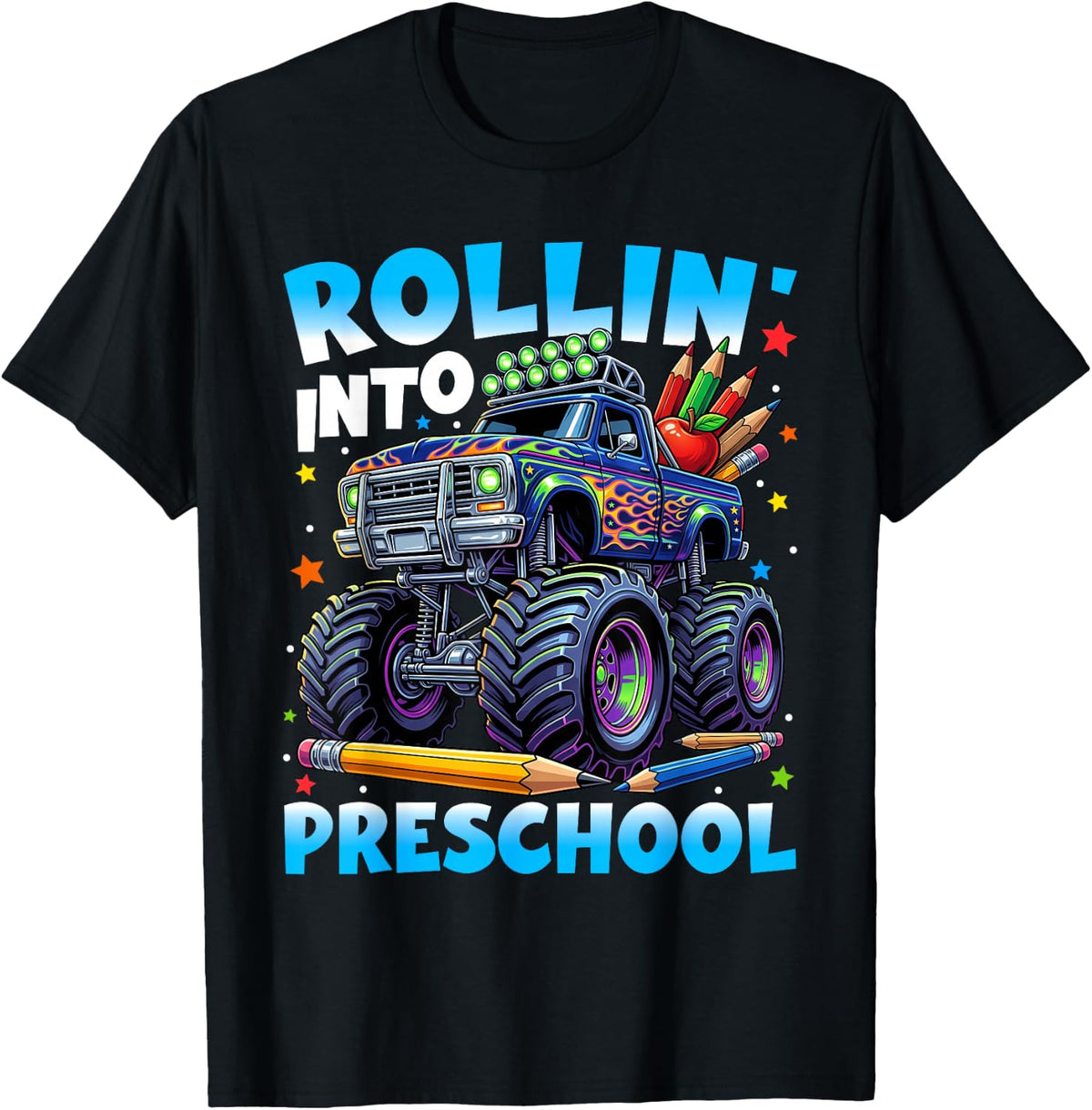 Back to School First Day Truck Rollin' Into Preschool Boys T-Shirt