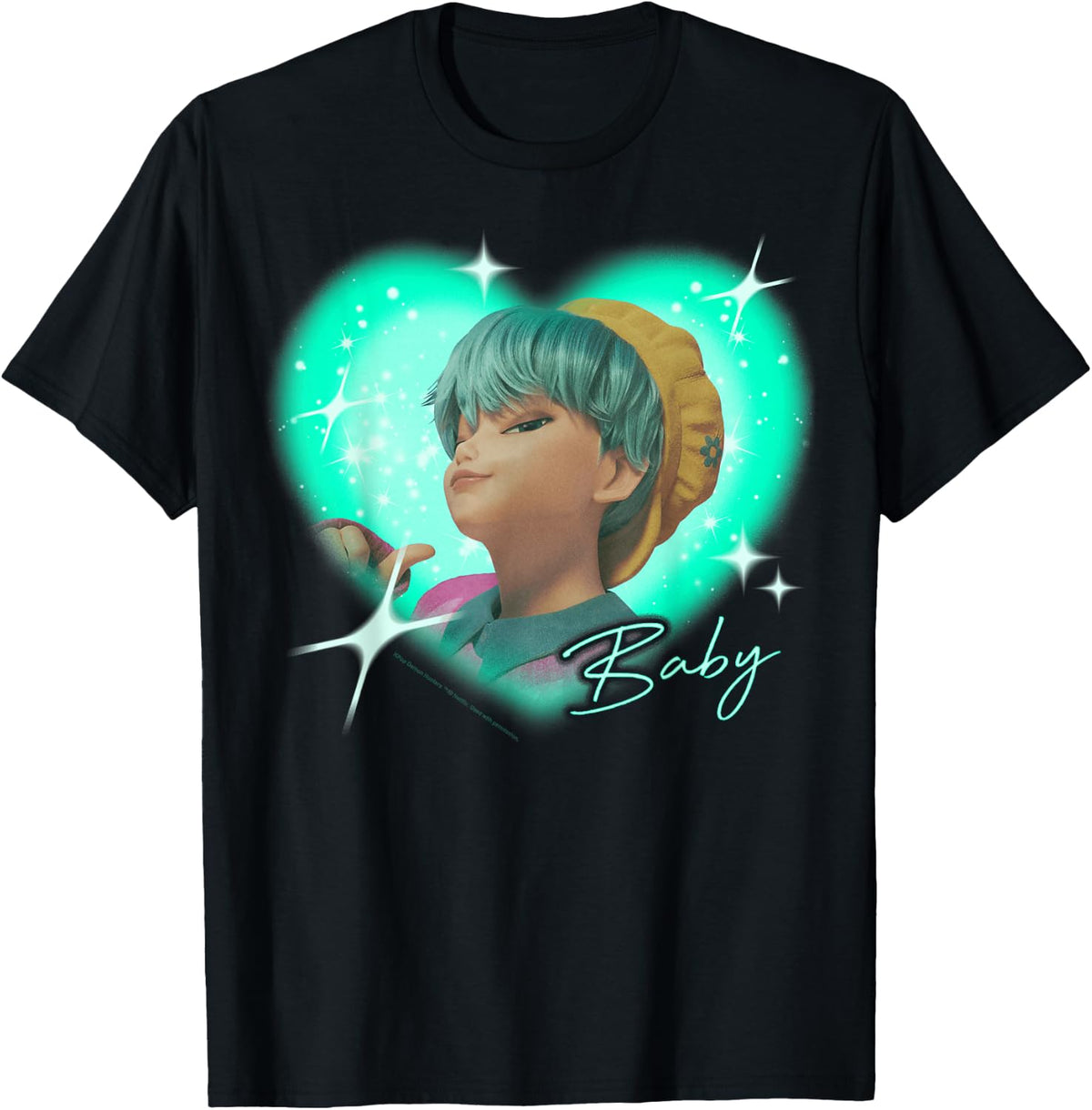 Kpop Demon Hunters The Saja Boys Baby Charming Gaze Heart T-Shirt