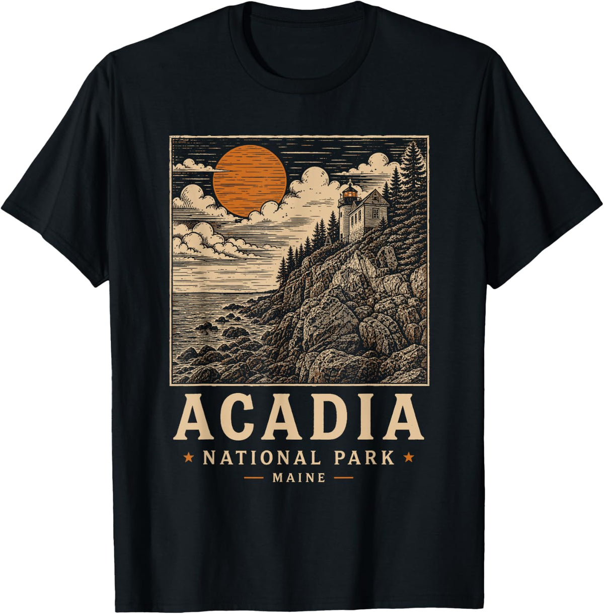 Acadia National Park for Hikers Campers and Nature Lovers T-Shirt