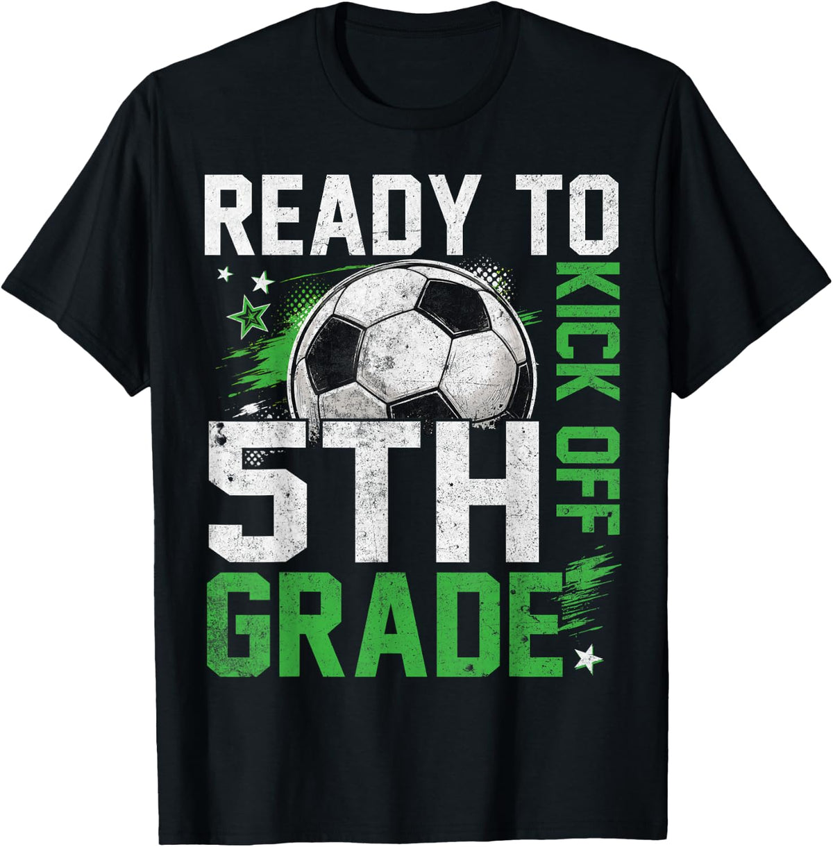 Ready to Kick Off 5Th Grade Soccer Boy First Day of School T-Shirt