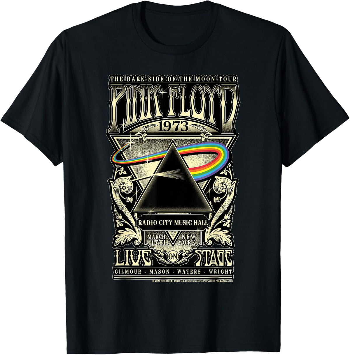Pink Floyd 1973 Dark Side of The Moon Tour T-Shirt