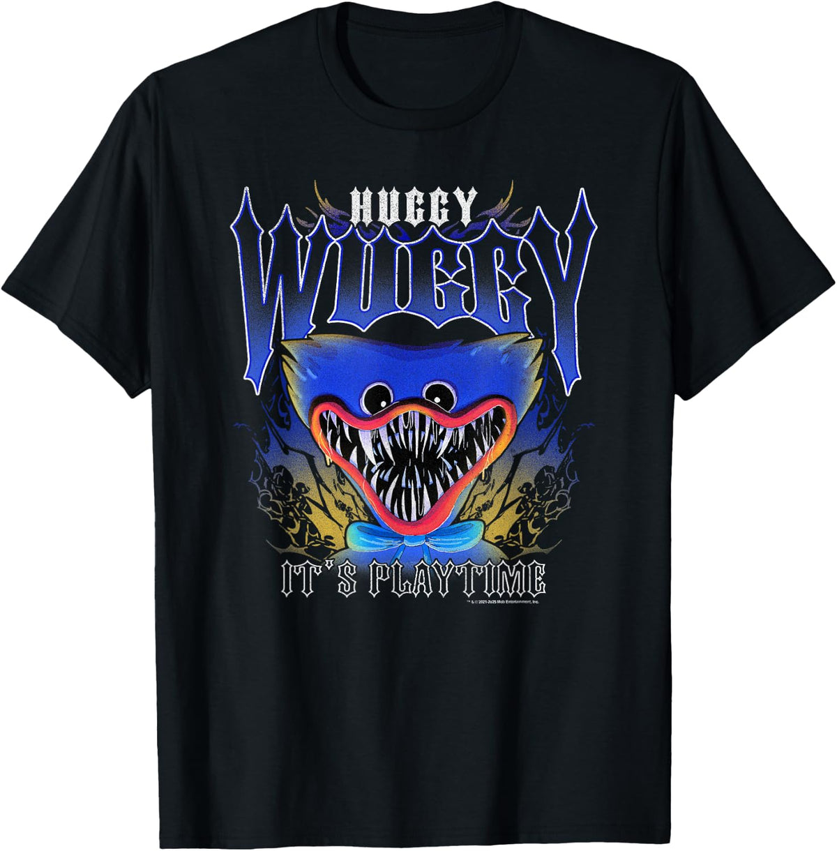 Poppy Playtime Huggy Wuggy It's Play Time Distressed Poster T-Shirt