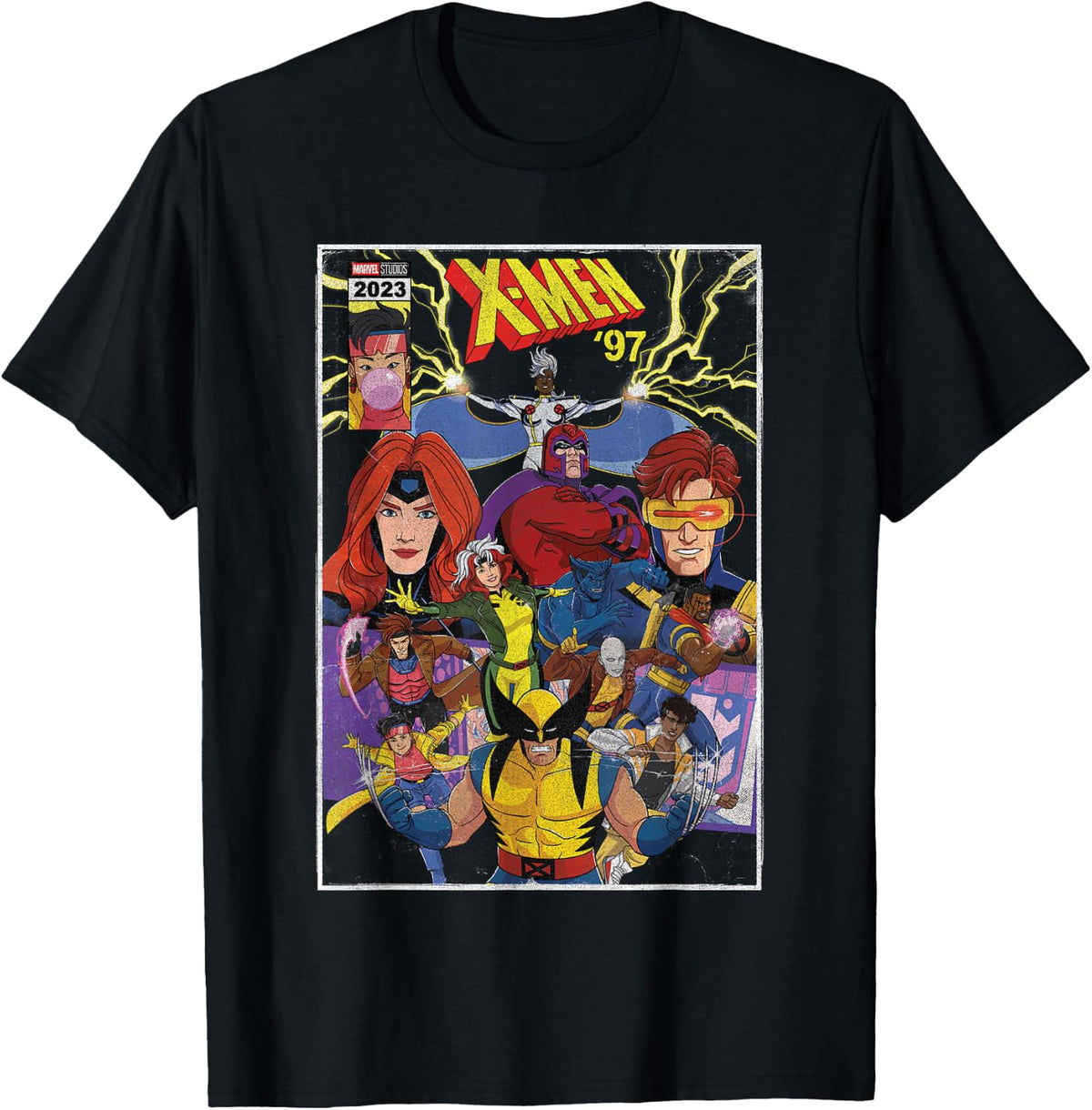 Marvel X-Men '97 Mutants Comic Book Cover Vintage T-Shirt