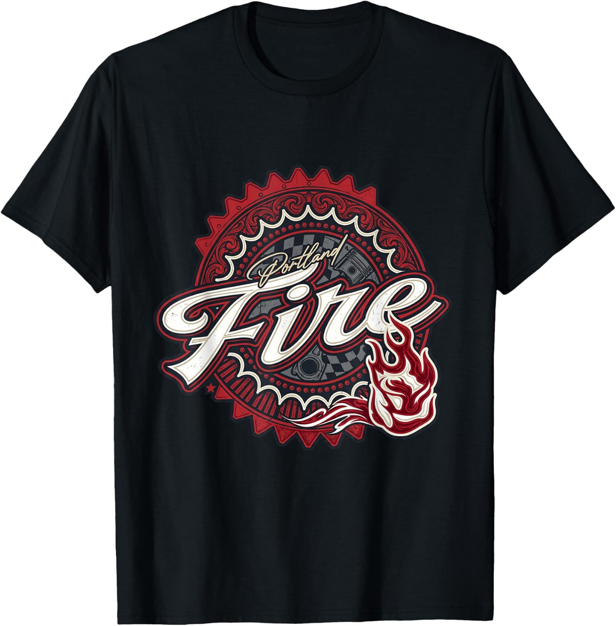 Portland Fire Racing Retro Graphic T-Shirt
