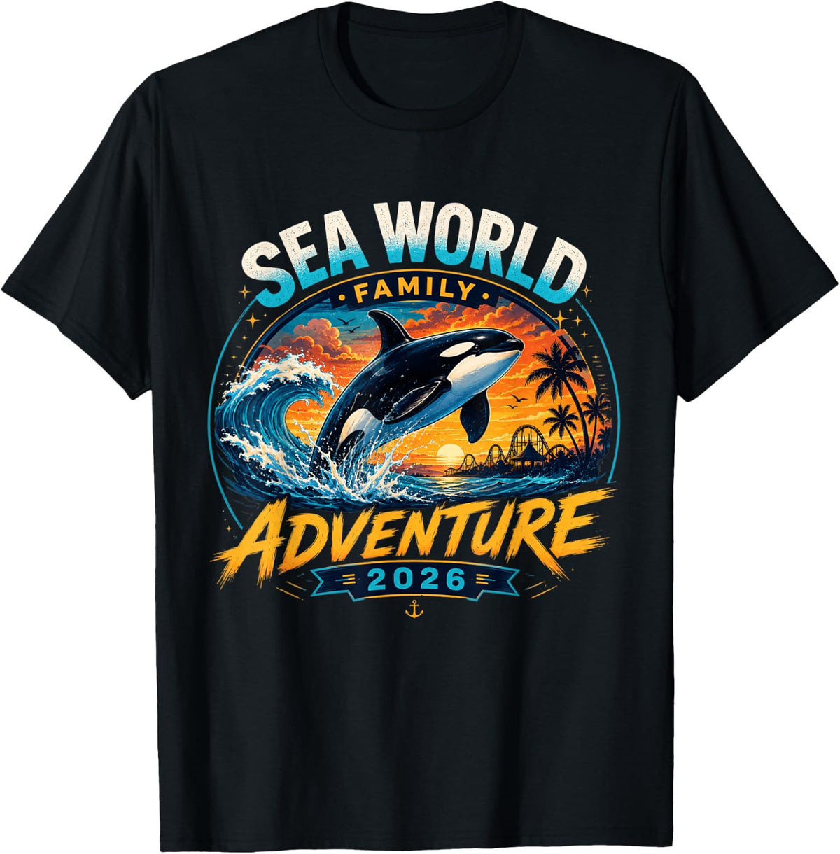 Sea World Family Adventure 2026, Family Sea World Matching T-Shirt