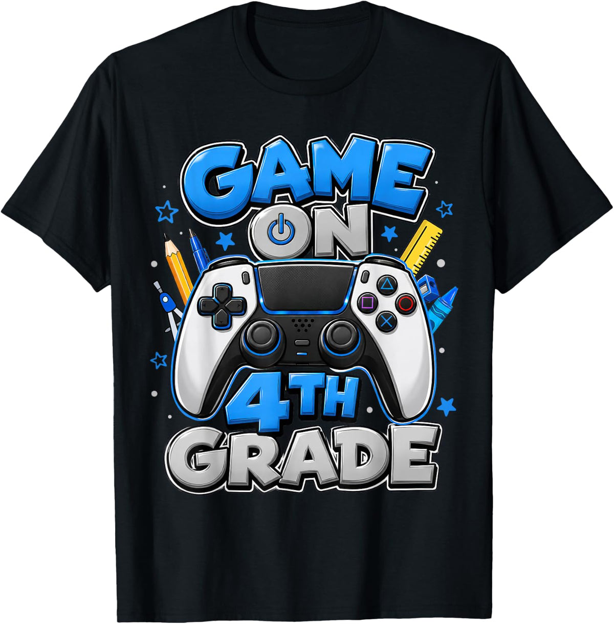 Controller Game On 4th Grade Shirts Boys Kids Back to School T-Shirt