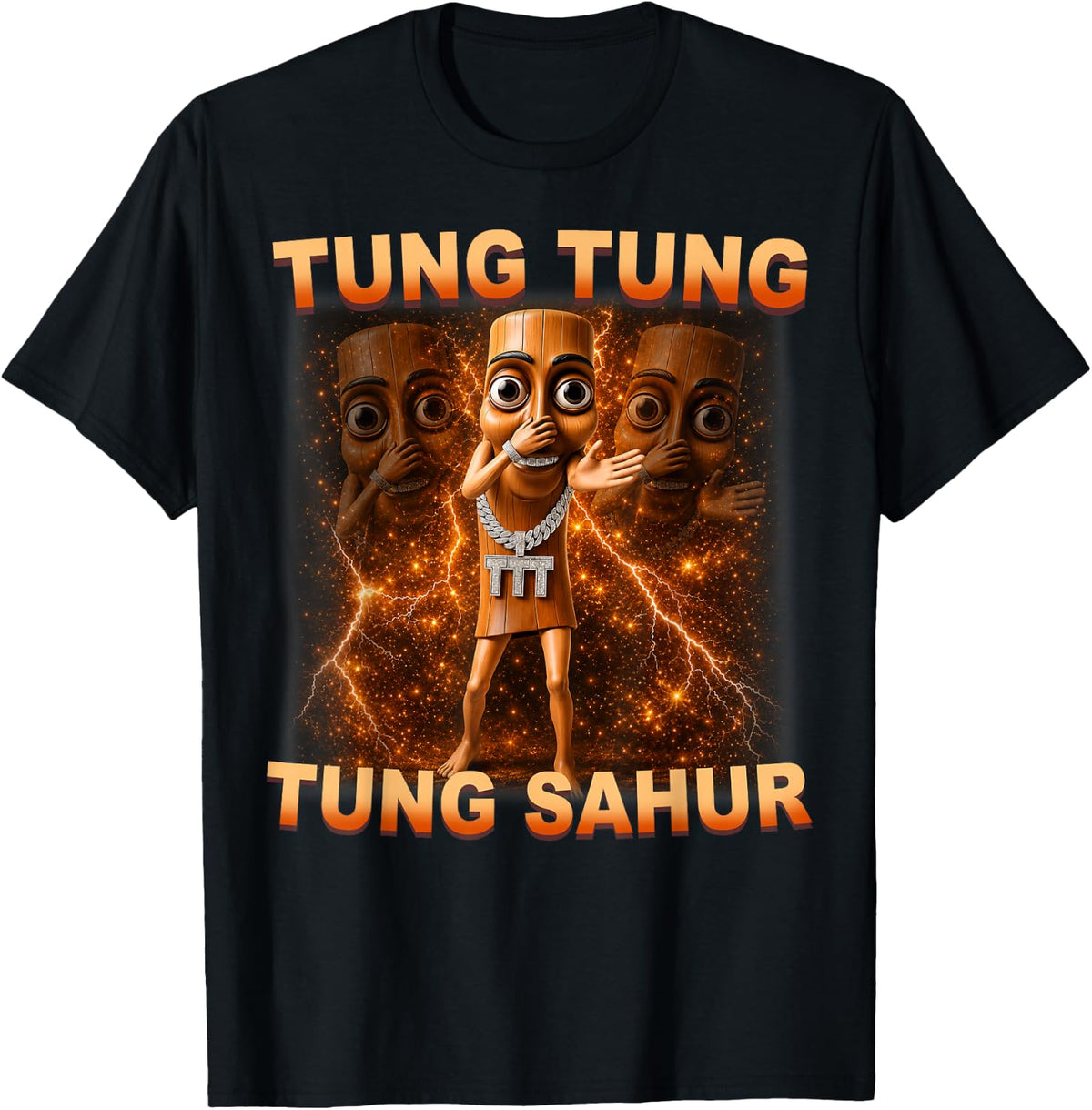 Tung Tung Tung Sahur is Calling Scuba Dance Meme for Kids T-Shirt