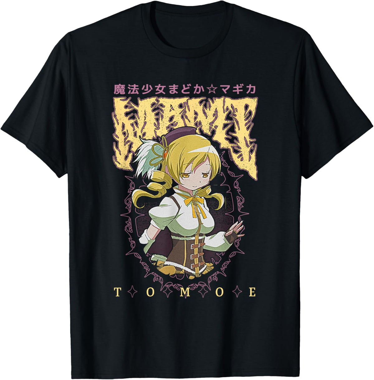 Madoka Magica Mami Tomoe Gothic Frame Portrait Anime T-Shirt