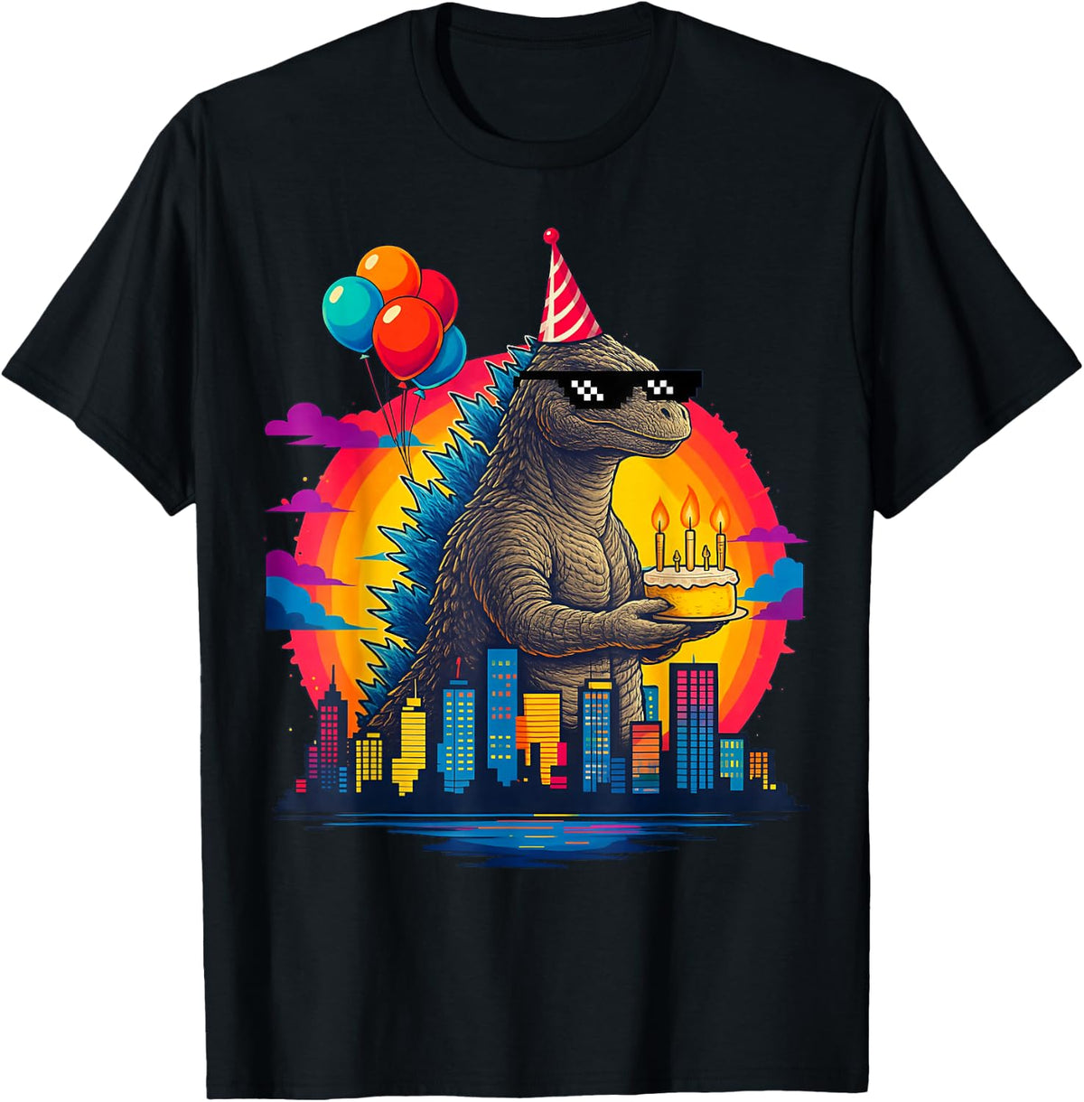 Birthday Boy Kaiju Vintage Birthday Monster T-Shirt