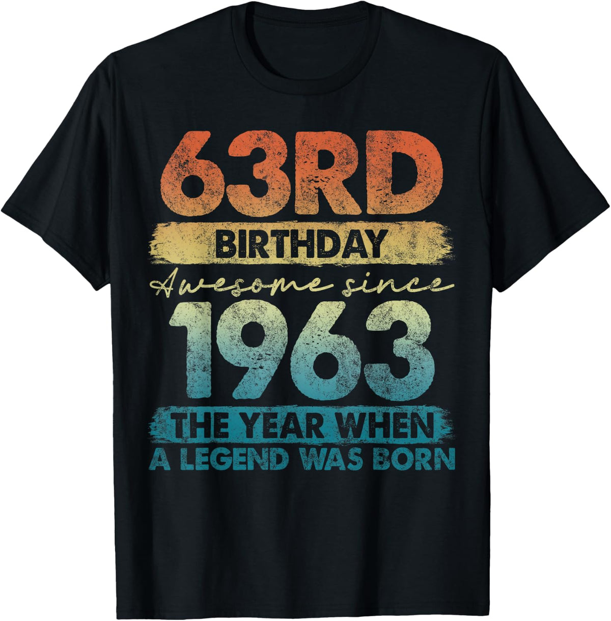 63 Year Old Gifts Vintage 1963 Limited Edition 63rd Birthday T-Shirt