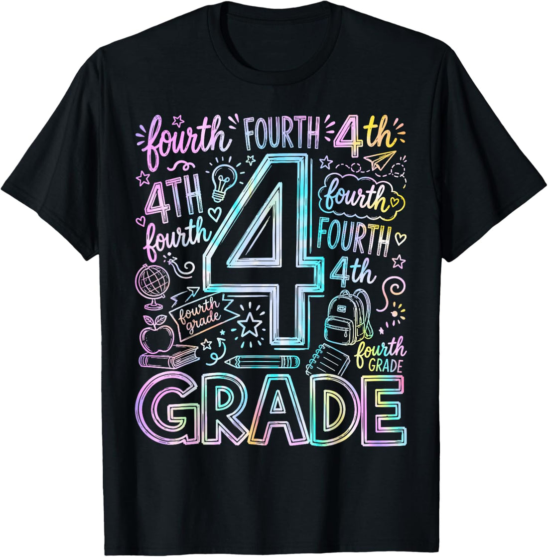 4th Grade Typography Team Fourth Grade Back to School T-Shirt