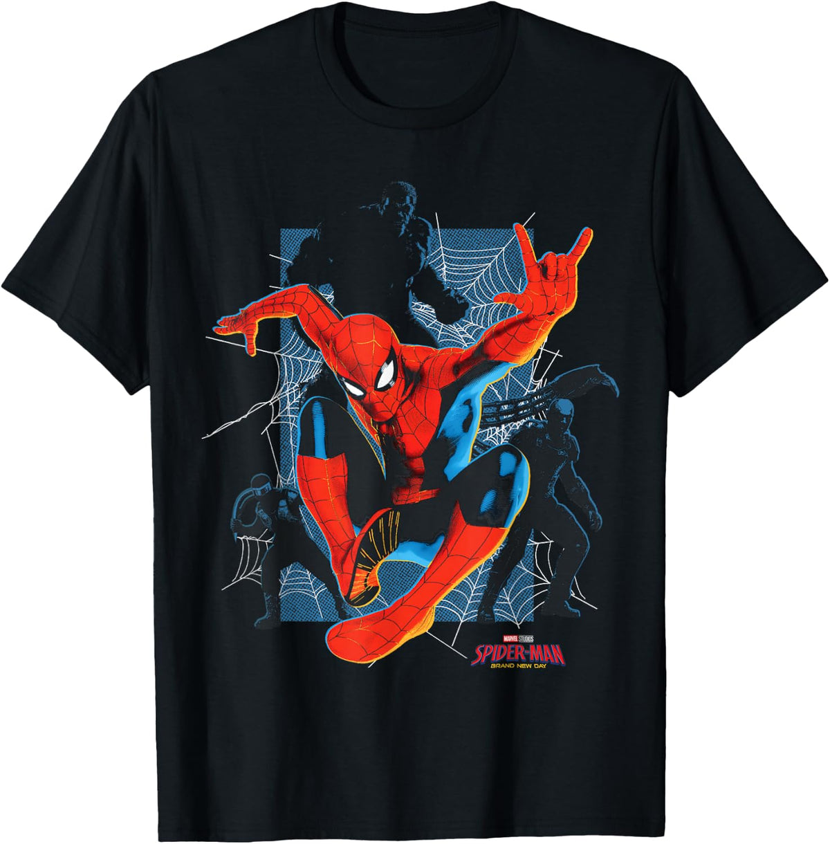 Marvel Spider-Man: Brand New Day Spidey Villains Looming T-Shirt