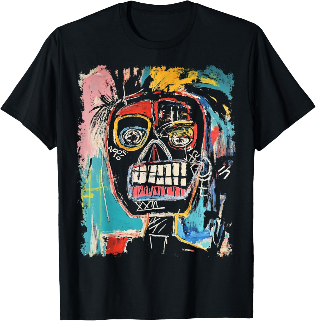 Animal Pop Art Design With A Human On It Men's Graffiti T-Shirt