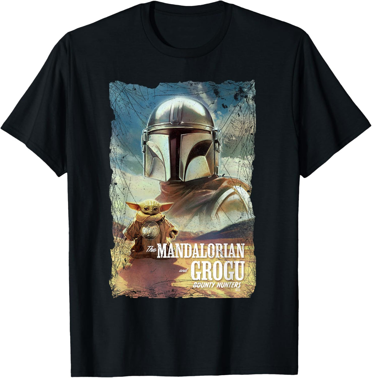 Star Wars The Mandalorian and Grogu Movie Classic Poster Art T-Shirt