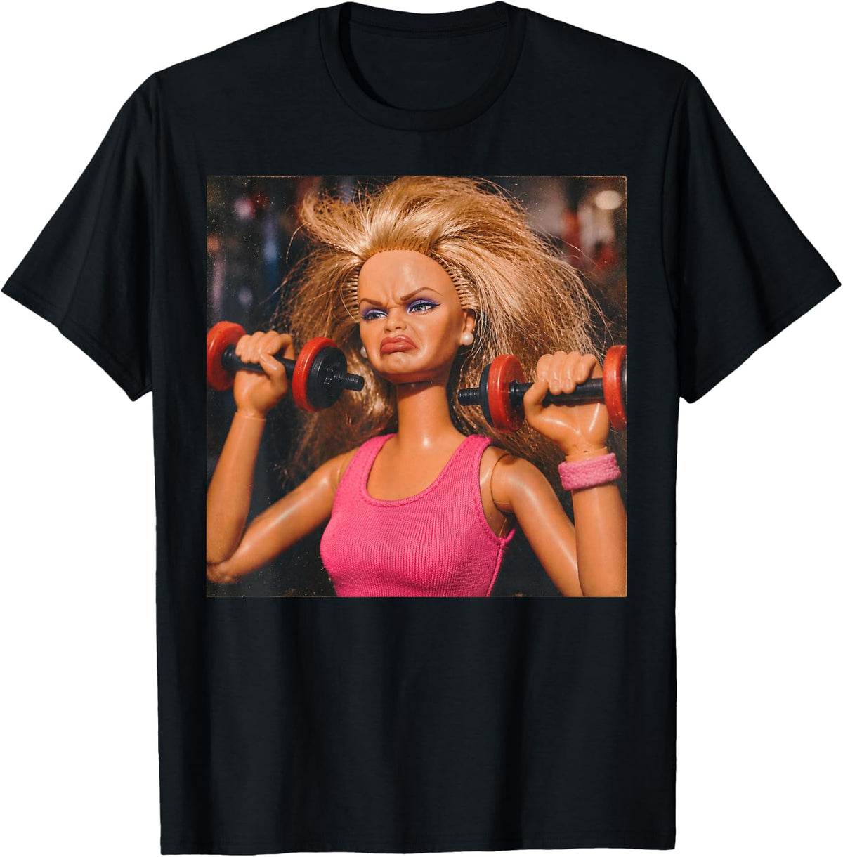 Funny Disgusting Gym Girl Vintage Workout Meme Humor Fitness T-Shirt