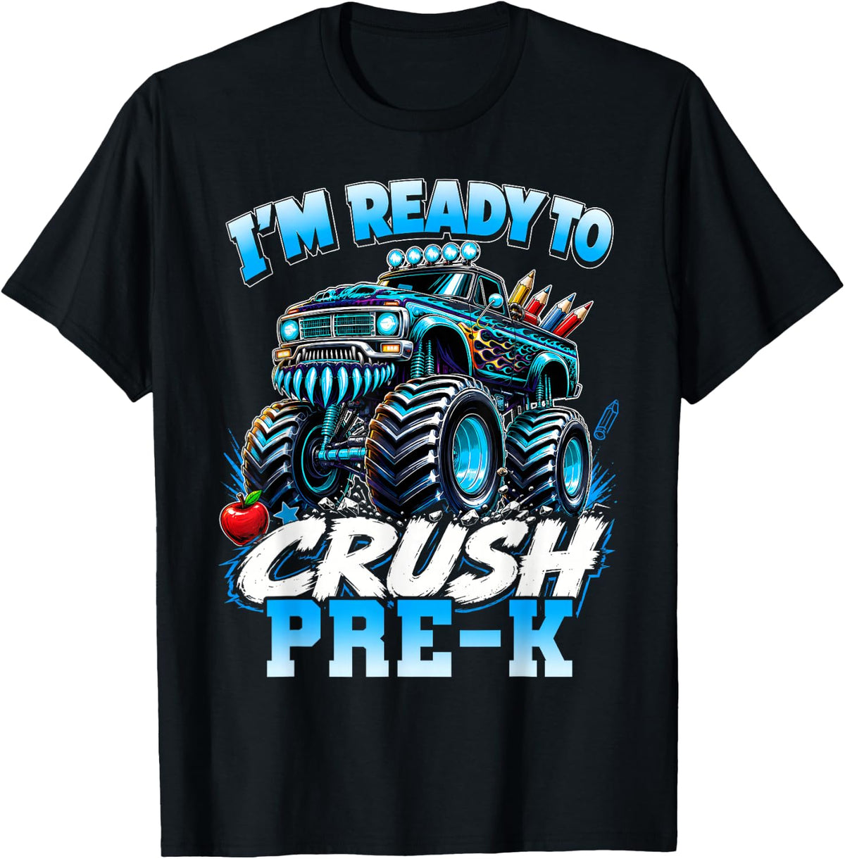 Im Ready to Crush Pre K Back to School Pre K for Boys Kids T-Shirt