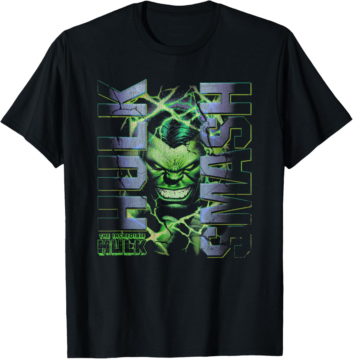 Marvel Comics Incredible Hulk Smash Green Portrait T-Shirt