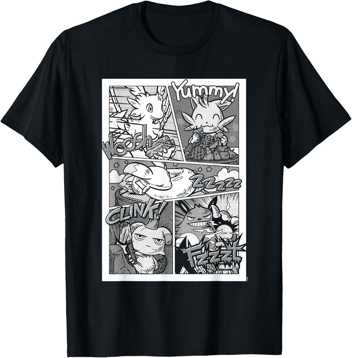 Palworld Cute Manga Comic Book Illustration Video Game T-Shirt