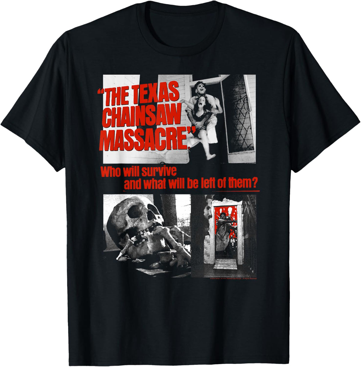 The Texas Chainsaw Massacre What Will Be Left Collage Horror T-Shirt
