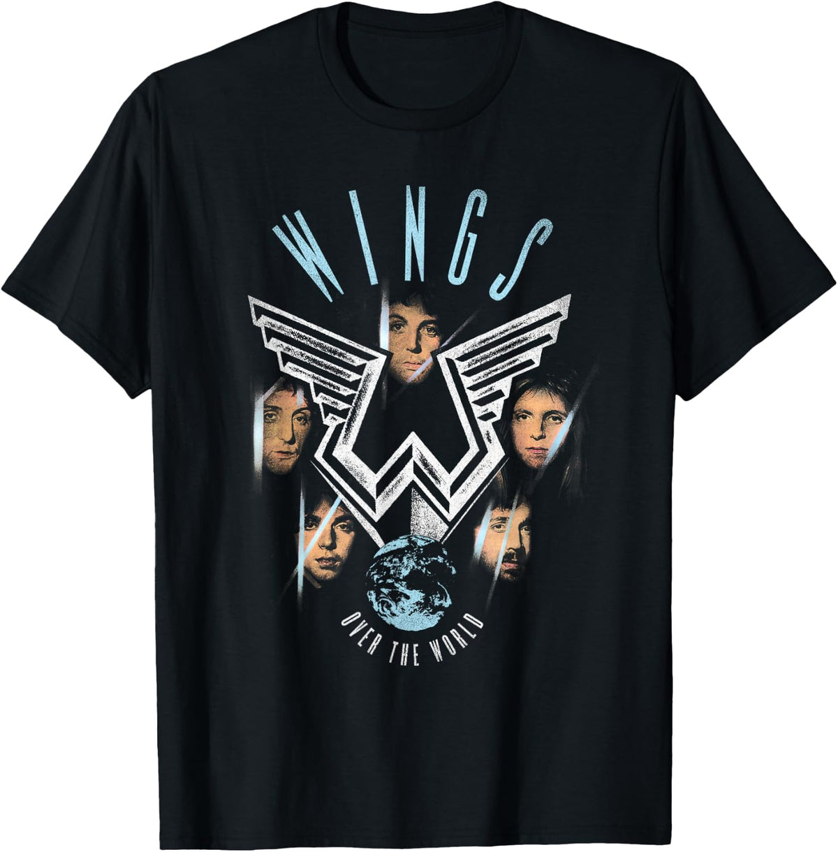 Official Paul McCartney Wings Over The World T Shirts and Tees for Men and Women