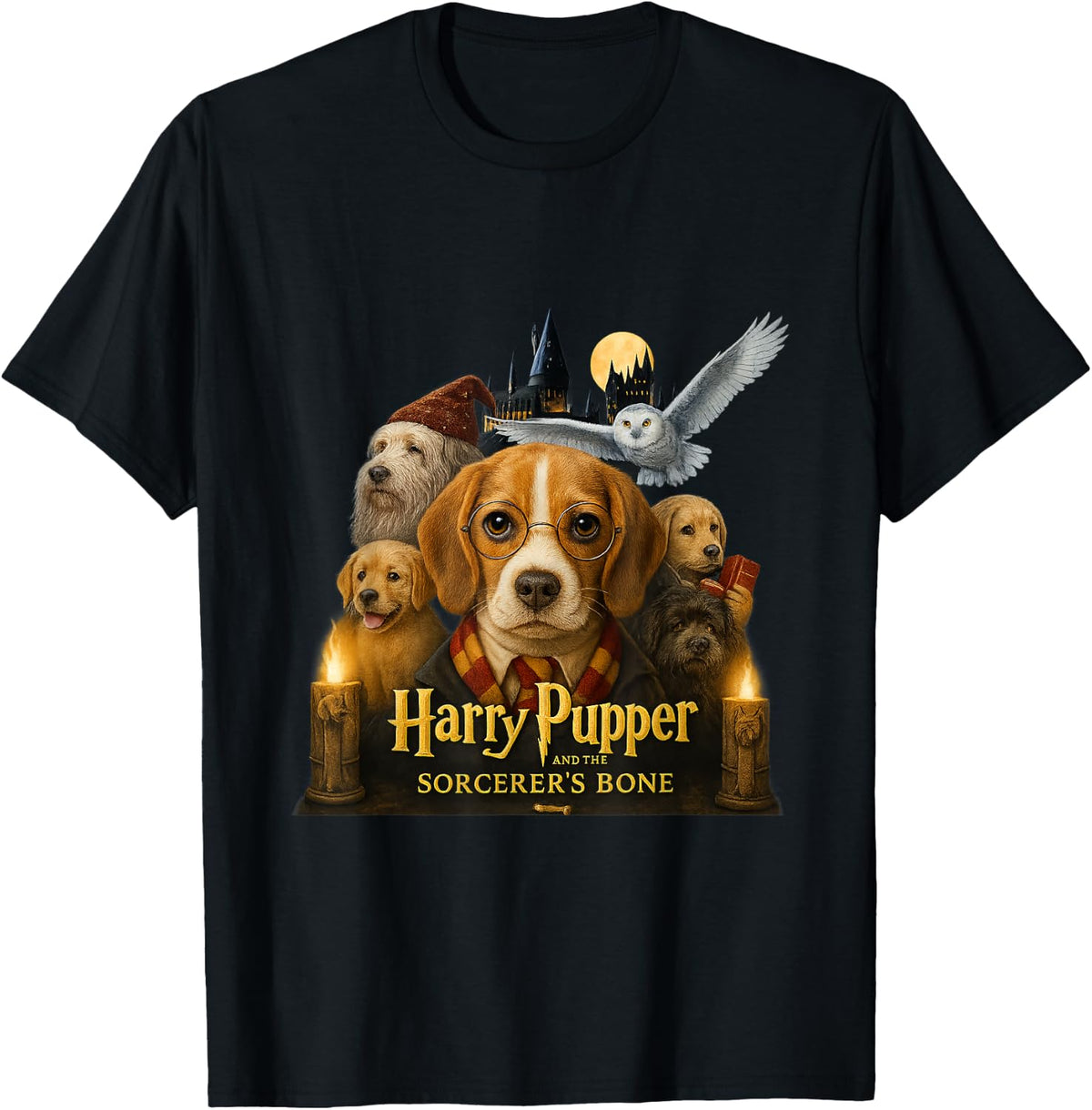 Harry Pupper Magical Canine Parody Adventure T-Shirt