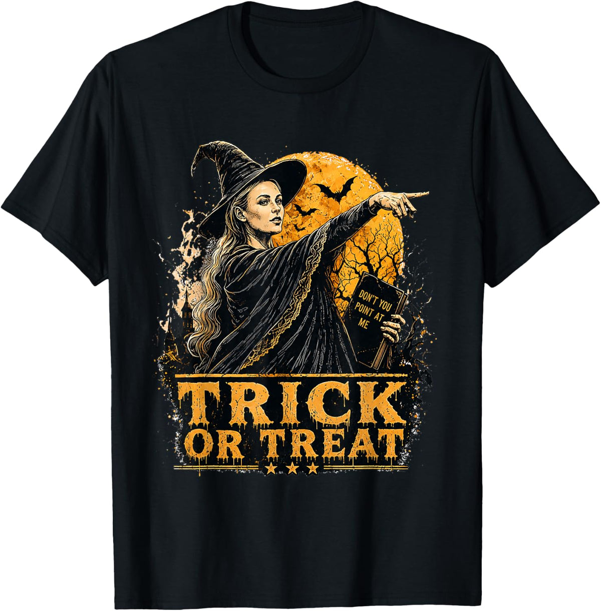 Funny FeverStone Trick Or Treat Don't You Point Me Halloween T-Shirt