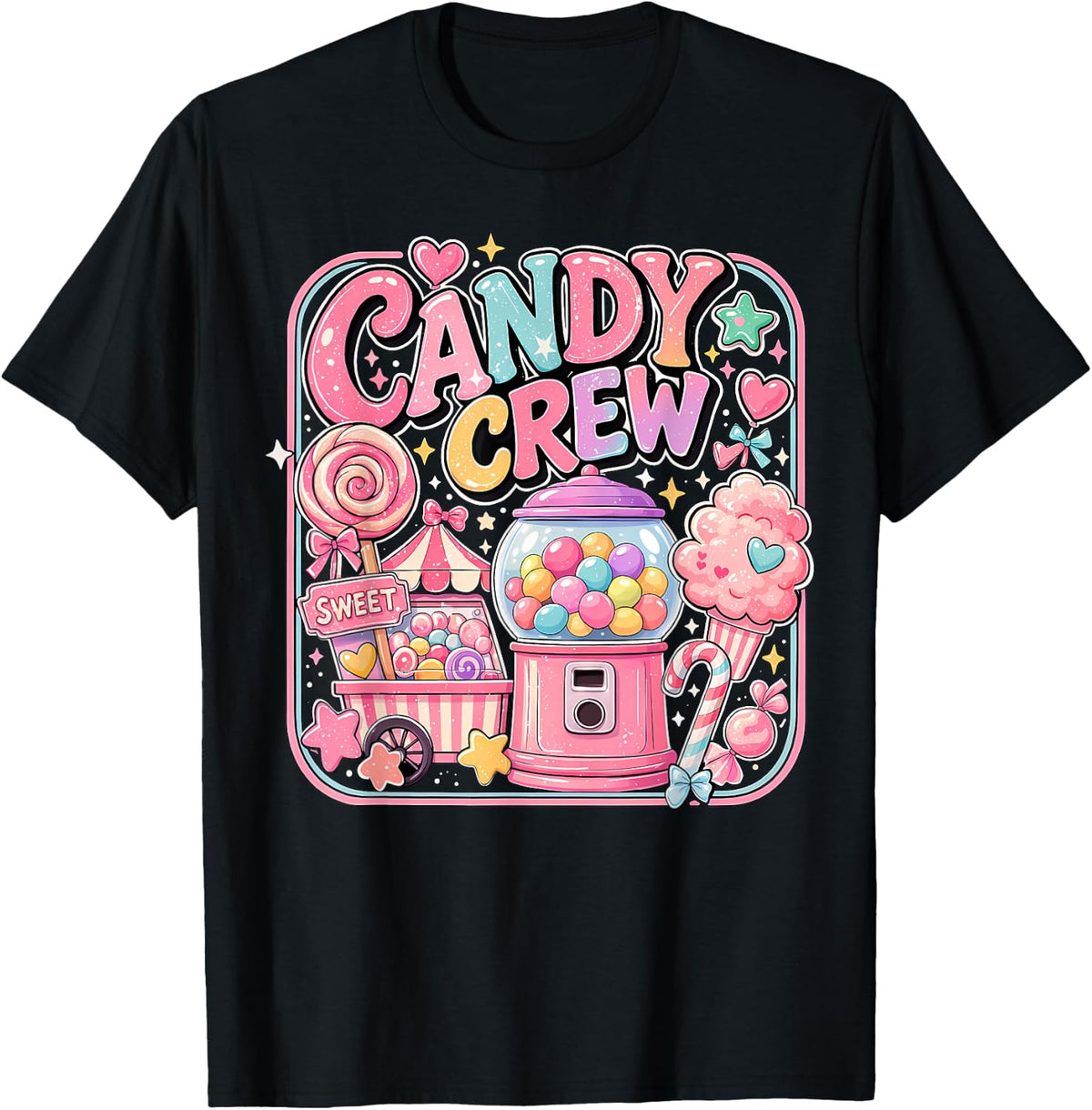 Candy Crew Candy Costume Women Candy Land Kids Sweetie T-Shirt