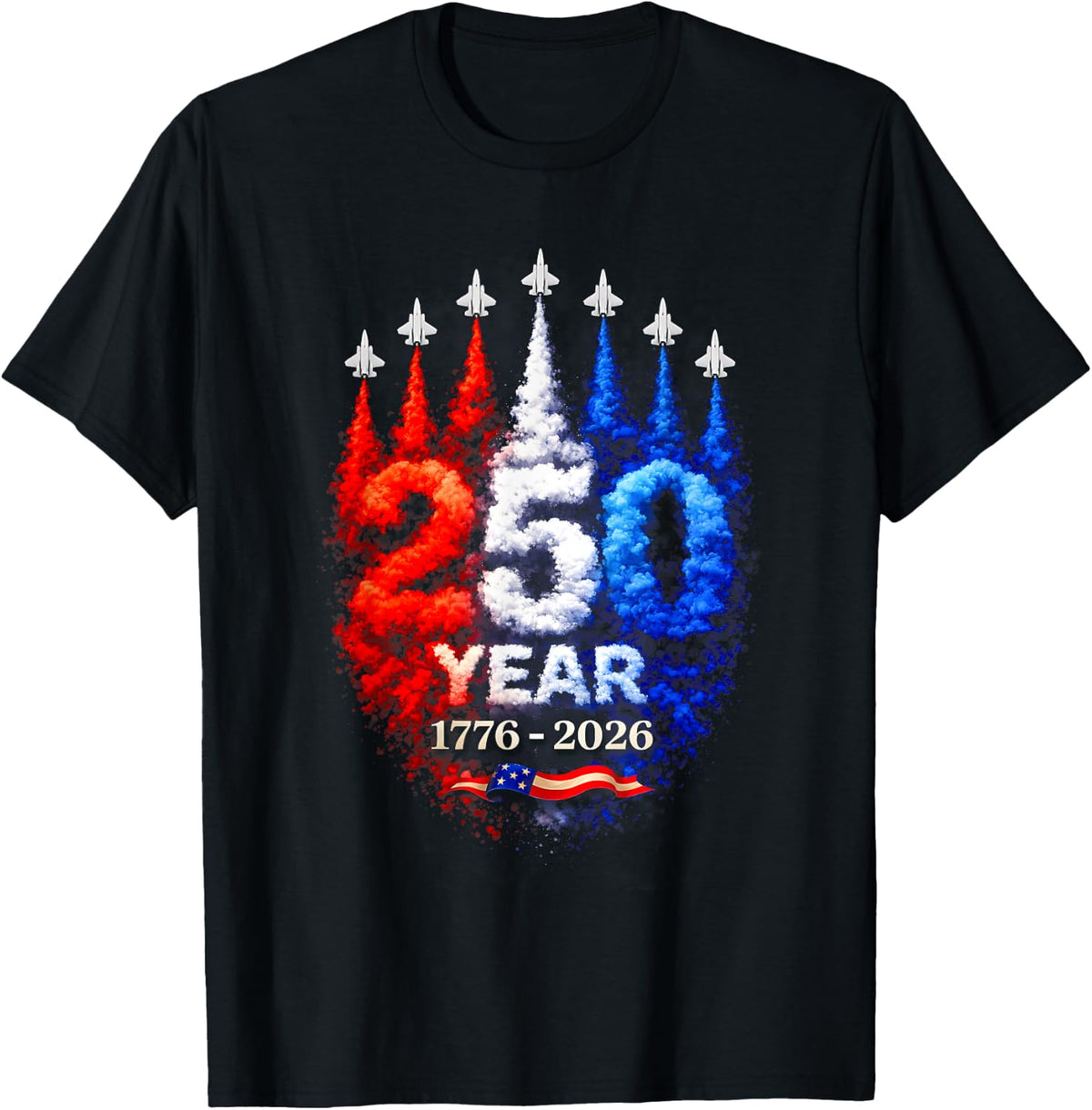 250th Anniversary USA Patriotic 250 Years American 4th July T-Shirt
